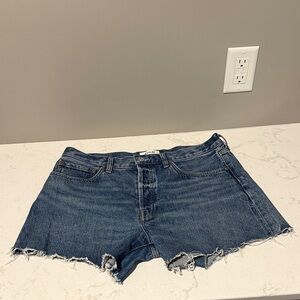 Agolde Parker Long Denim Shorts